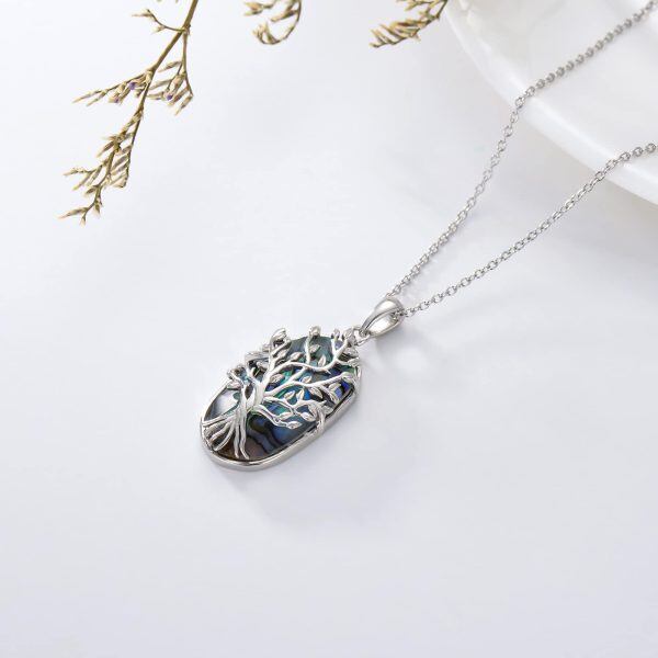 Sterling Silver Tree Of Life Necklace-3