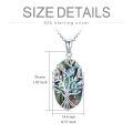 wholesale 925 Sterling Silver Abalone Shell Tree of Life Pendant Necklace for Women-0-4