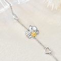 wholesale 925 Sterling Silver Heart-Shaped Elephant Charm Bracelet for Women and Daughters-0-3