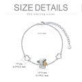 wholesale 925 Sterling Silver Heart-Shaped Elephant Charm Bracelet for Women and Daughters-0-4