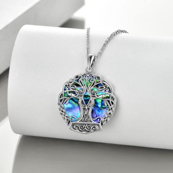 Sterling Silver Celtic Tree Of Life Necklace-2