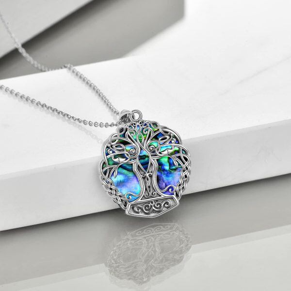 Sterling Silver Celtic Tree Of Life Necklace-3