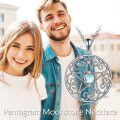 wholesale 925 Sterling Silver Moonstone Pentagram Pendant Necklace for Women-0-2