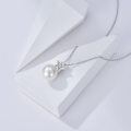 wholesale 925 Sterling Silver Star & Simulated Pearl Pendant Necklace for Women Girls Vintage s-0-5