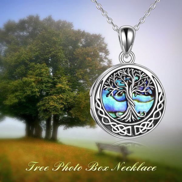 Sterling Silver Tree Of Life Necklace-5