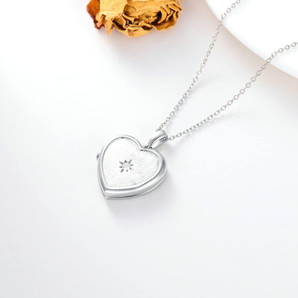 Sterling Silver Heart Necklace-2