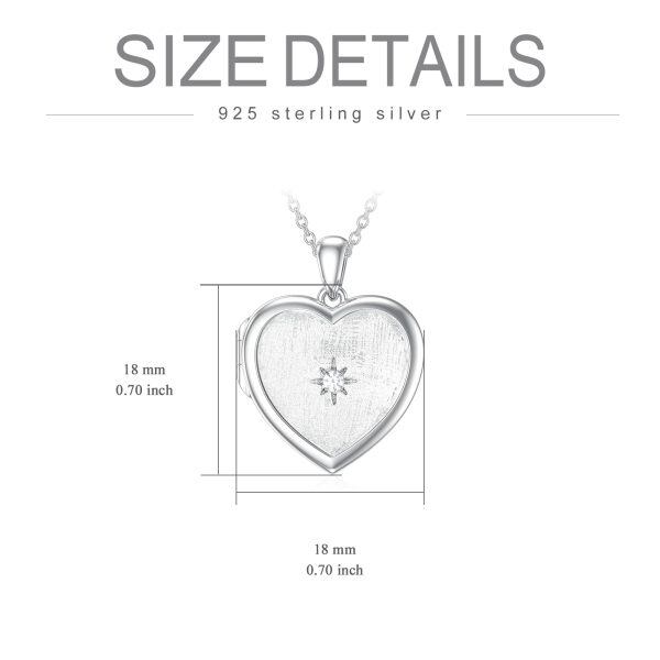 Sterling Silver Heart Necklace-4