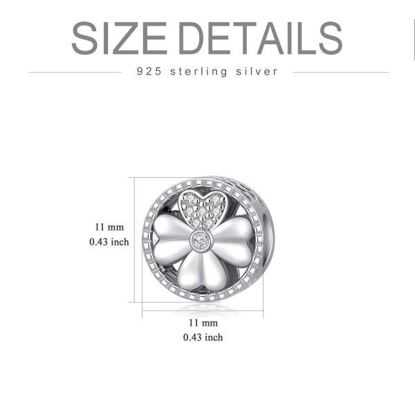 Sterling Silver Four-Leaf Clover Charms-2