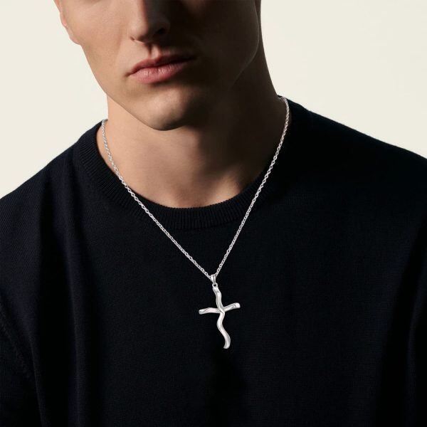 Sterling Silver Cross Necklace-3