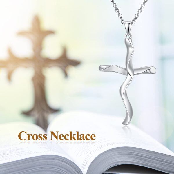 Sterling Silver Cross Necklace-5