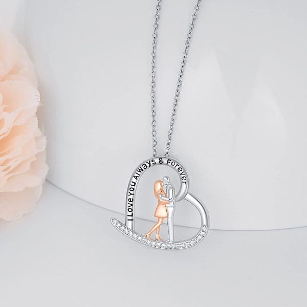 Sterling Silver Heart Necklace-2