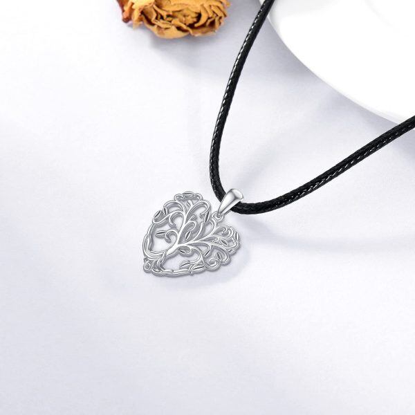 Sterling Silver Tree Of Life Necklace-3