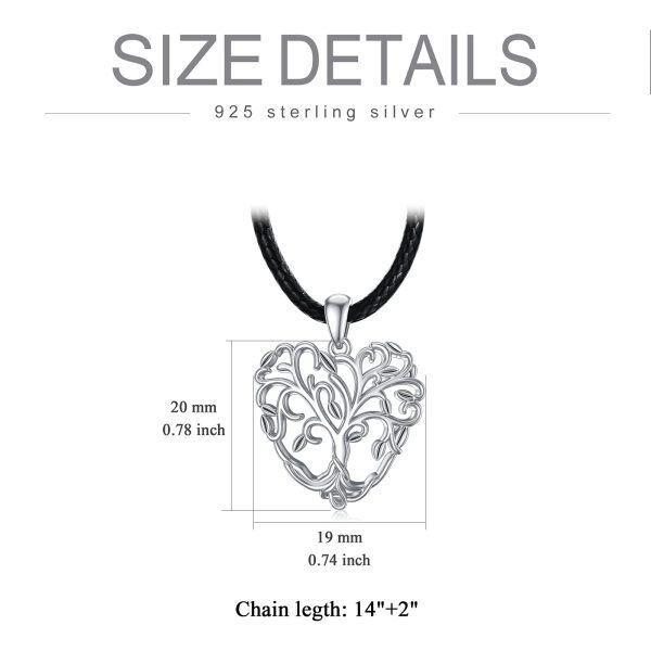 Sterling Silver Tree Of Life Necklace-5