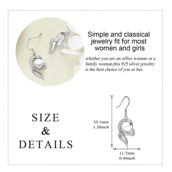 Sterling Silver Heart Earrings-4