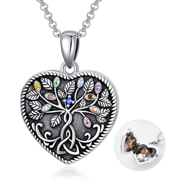 Sterling Silver Heart Necklace-0