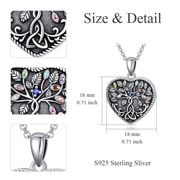 Sterling Silver Heart Necklace-4