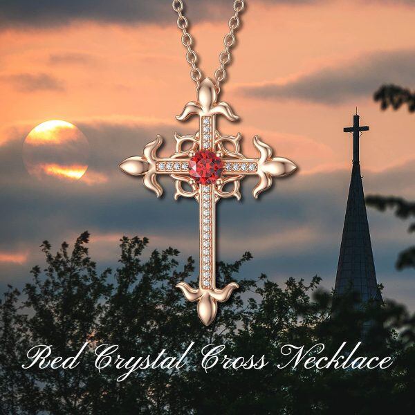 Sterling Silver Cross Necklace-5