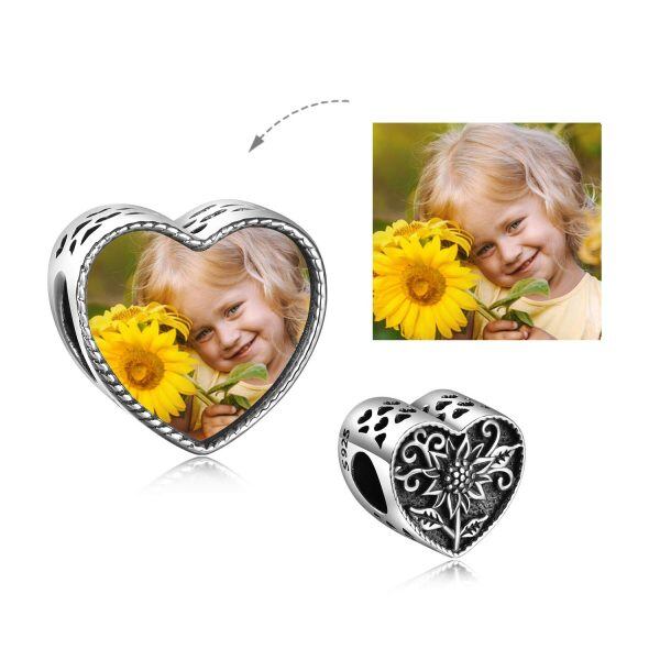 Sterling Silver Sunflower Charms-1