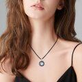 wholesale 925 Sterling Silver Moonstone Viking Rune Pendant Necklace for Women-0-1