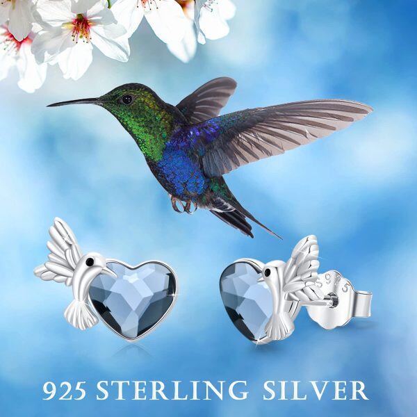 Sterling Silver Hummingbird Earrings-1