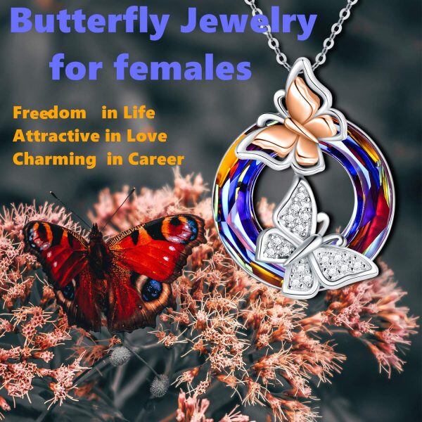 Sterling Silver Butterfly Necklace-2