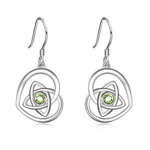 Sterling Silver Celtic Earrings-0