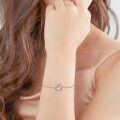wholesale 925 Sterling Silver Heart-Shaped Family Figure Charm Bracelet for Women Girls Gifts-0-2