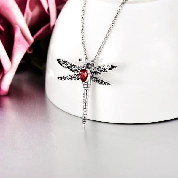 Sterling Silver Dragonfly Necklace-1