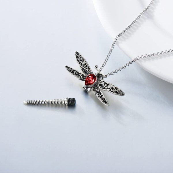 Sterling Silver Dragonfly Necklace-2