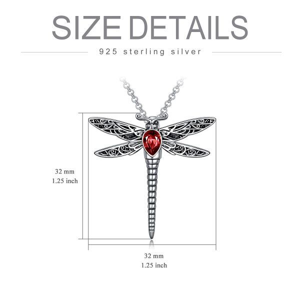 Sterling Silver Dragonfly Necklace-3