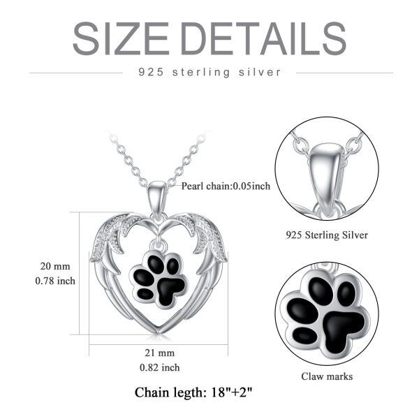 Sterling Silver Dog Necklace-3