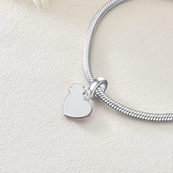 Sterling Silver Nurse Heart Charm-3