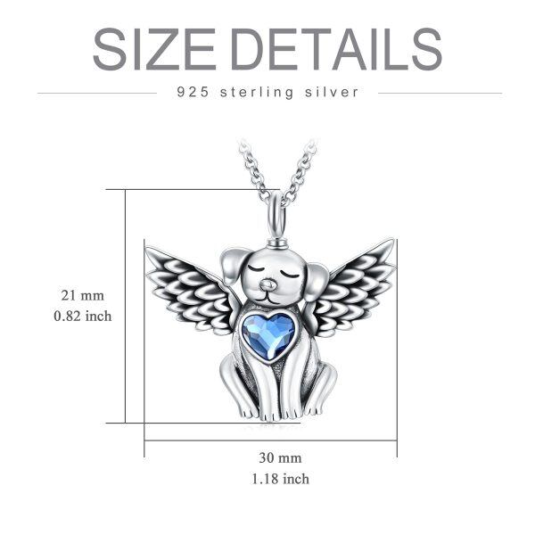 Sterling Silver Dog Urn Necklace-3