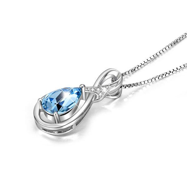 Sterling Silver Infinity Necklace-2