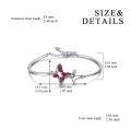 wholesale Sterling Silver Austrian Crystal Infinity Morpho Helena Butterfly Bangle Bracelet Women s Jewelry Gift-0-3