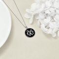 wholesale 925 Sterling Silver Black Onyx Raccoon Pendant Necklace for Women-0-1