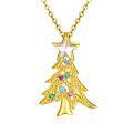 wholesale 925 Sterling Silver Crystal Tree Pendant Necklace for Girls & Teenagers-0-0