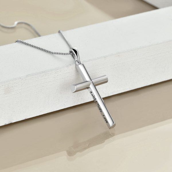 925 Sterling Silver Religious Cross Necklace-3