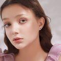 wholesale 925 Sterling Silver Birthstone Heart Stud Earrings Jewelry Gifts for Women-0-94