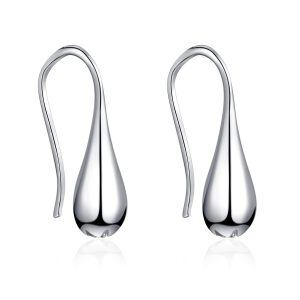 925 Sterling Silver Teardrop Drop Dangle Earrings-0