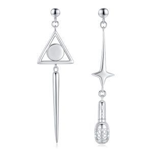 Sterling Silve Long Tassel Chain Earrings -0