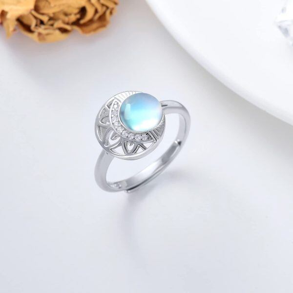 Sterling Silver Moonstone Ring -2