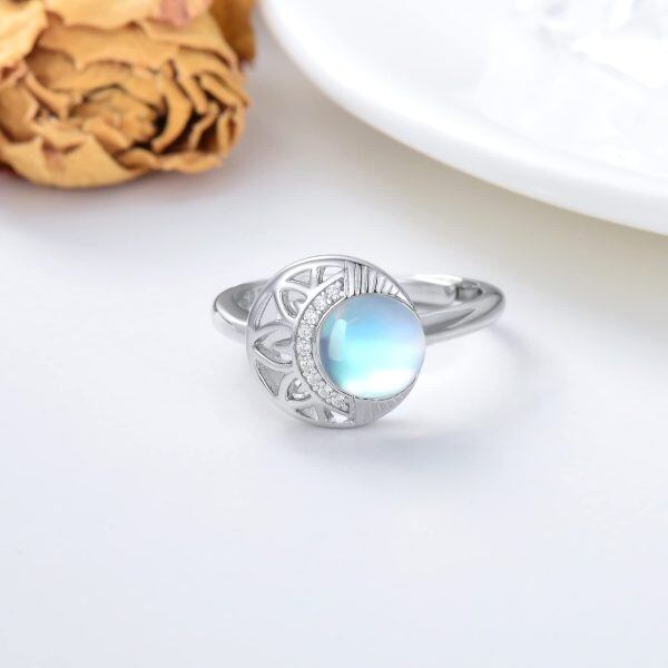 Sterling Silver Moonstone Ring -4