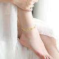 wholesale Gold 925 Sterling Silver Cubic Zirconia-Cut Infinity Heart Anklet for Women-0-2
