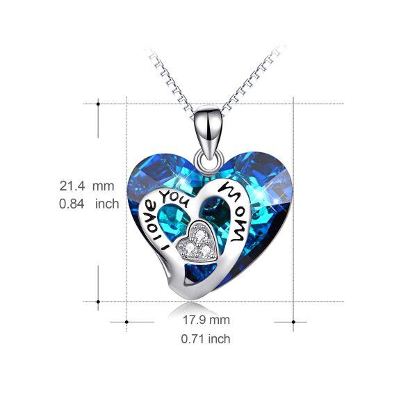 Sterling Silver Heart Necklace-1