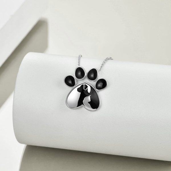 925 Sterling Silver Pet Paw Necklace-2