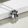 wholesale 925 Sterling Silver Dog Paw Print Cremation Jewelry Keepsake Necklace-0-3