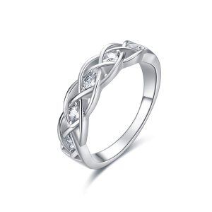 925 Sterling Silver Celtic Knot Ring-0