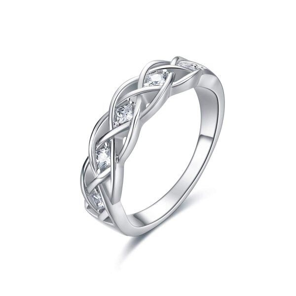 925 Sterling Silver Celtic Knot Ring-0