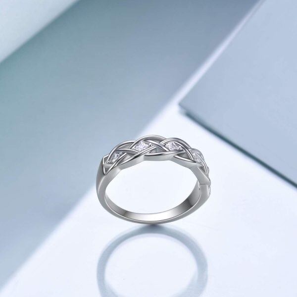 925 Sterling Silver Celtic Knot Ring-3